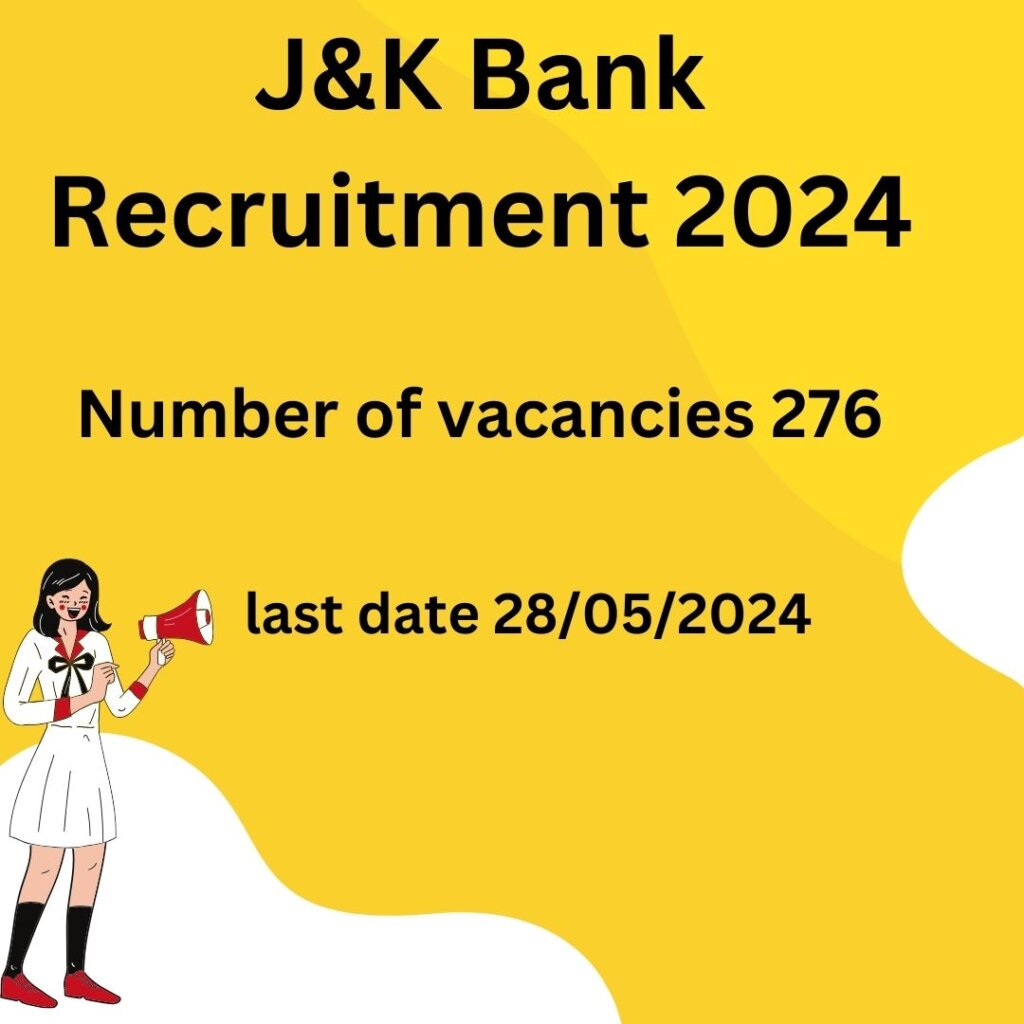 JK Bank Recruitment 2024 Notification