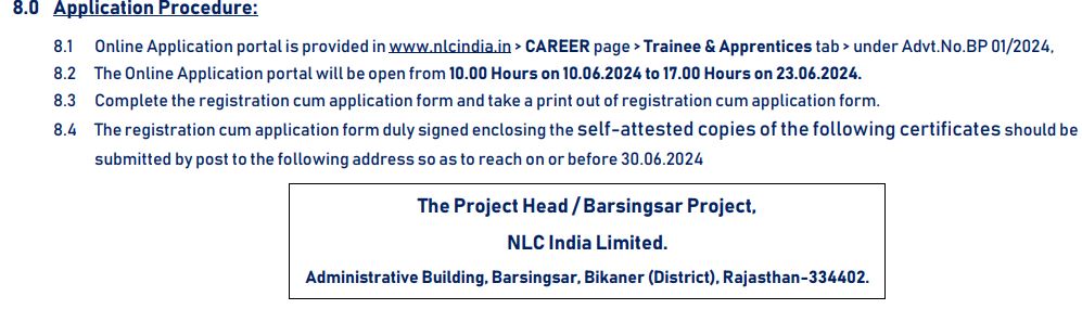 How to apply for NLC India Apprentice