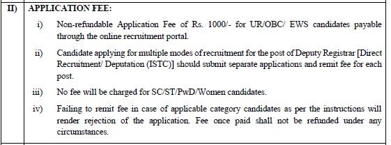 Application Fee