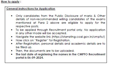 How to Apply for for CMPFO Notification 2024