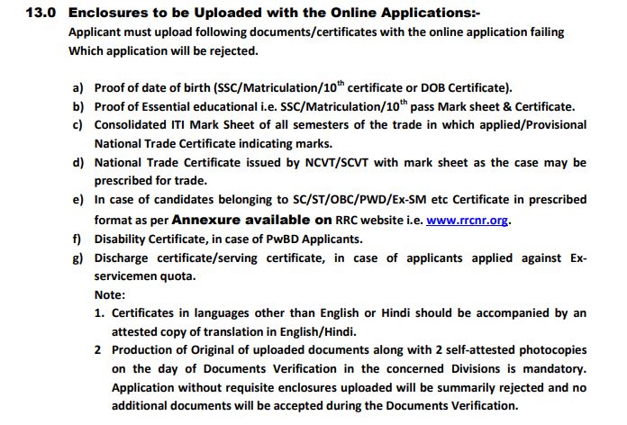 How to apply For RRC NR Apprentice Recruitment 2024