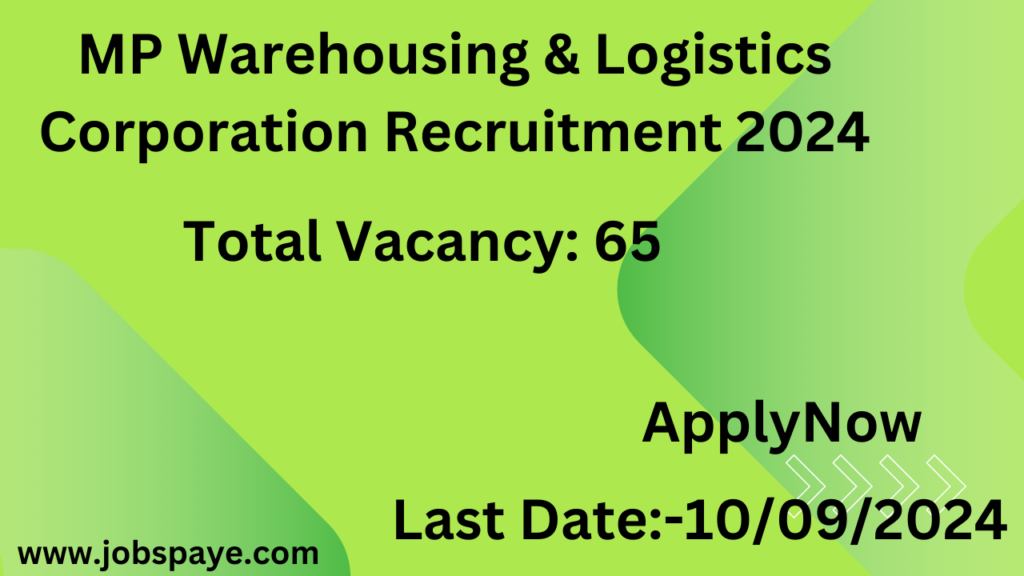 MP Warehousing Logistics Corporation Recruitment 2024