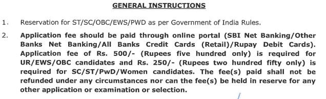 application fees application fees
