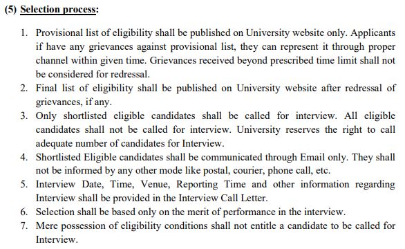 selection process selection process