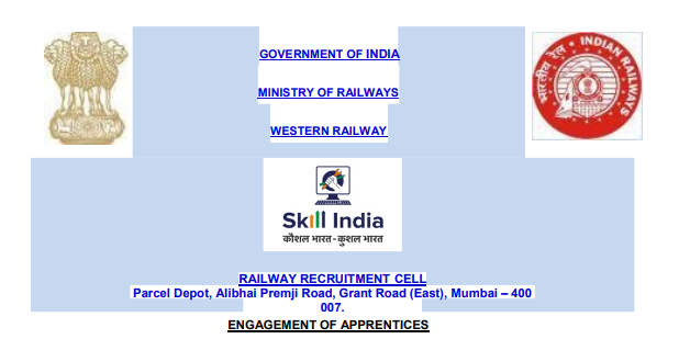 RRC Western Railway Recruitment 2024 Notification out