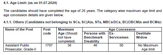 TNPSC Assistant Public Prosecutor Recruitment 2024