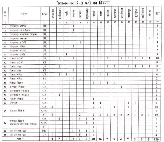 Swami Atmanand School Korba Recruitment 2024